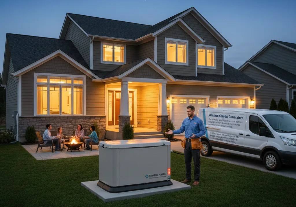 Generator Installation Kamloops standby generator installed by licensed electrician